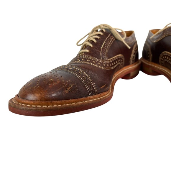 Allen Edmunds Strandmok Cap-toe Oxford Brogue Shoes w Dainite Rubber Sole  10 B main image 9